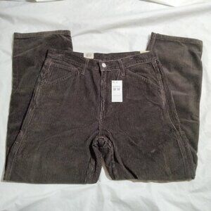Levi's Men's Workwear 568 Loose Straight Carpenter Corduroy Pants Brown Sz 32x32
